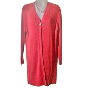 KAREN SCOTT LONG CARDIGAN